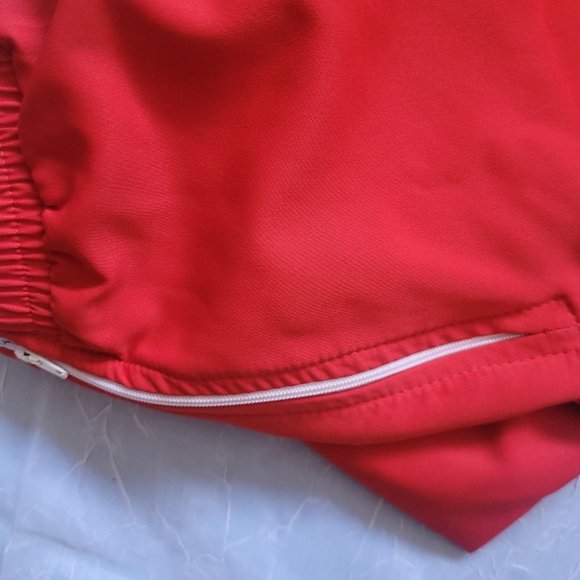 Red Baggy Stretchy Waist joggers - Picture 3 of 4